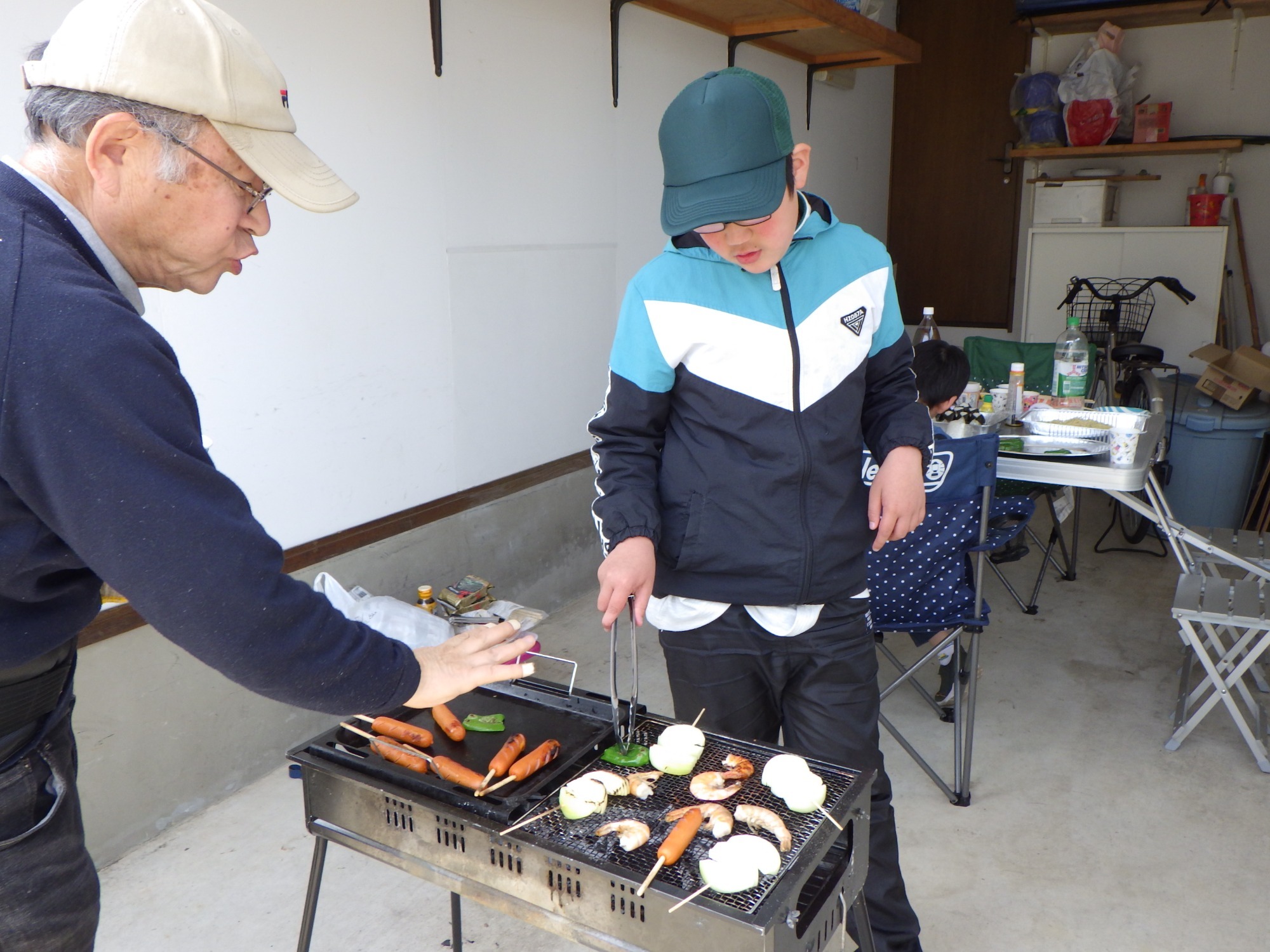 写真：稲刈り